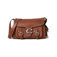 COACH女士真皮斜挎包西部风格扣饰多口袋可拆卸肩带手提包