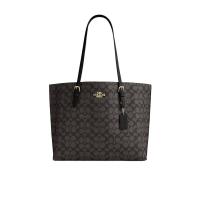 COACH女式双提手单肩包多功能拉链织物衬里大容量通勤包