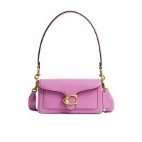 COACH女款小牛皮单肩包内部多口袋设计时尚便携可拆卸手柄