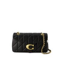 COACH女肩包绗缝设计手提包Coach金属扣斜挎包日常出行聚会