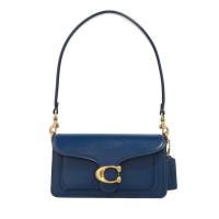 COACH深蓝色大容量女士斜挎包时尚百搭配饰日常通勤单肩包