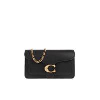 COACH女款皮革链条斜挎手拿包时尚百搭配饰晚宴包迷你链条包