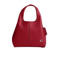 COACH蔻驰女款徽标单肩包侧面开放式隔层磁性按扣皮革衬里