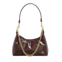 COACH女式寸皮质斜挎包枫木色通勤百搭