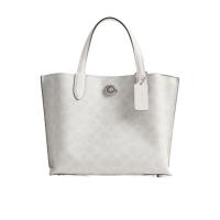 COACH女单肩包旋锁商务包Willow 24号单肩包磁性按扣旅行包日常通勤