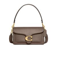 COACH女士徽标单肩包 可调节拆卸肩带 时尚百搭气质简约休闲腋下包