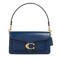COACH女款真皮斜挎包蓝色金属细节多层内袋磁吸扣耐用皮革肩带