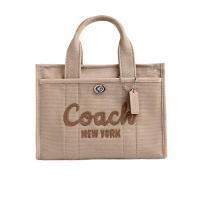 COACH女款单肩包正面刺绣设计可容纳iPad可拆卸织带时尚百搭
