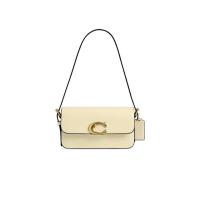 COACH小牛皮女士多功能单肩包可拆卸手柄大容量通勤手提斜挎包