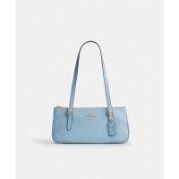 COACH新款女包灰色皮革Asher 多口袋设计单肩斜挎包 情人节礼物