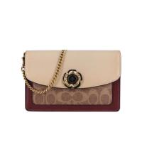 COACH蔻驰单肩包女容量适中轻便易携搭配百搭耐磨耐用链条设计