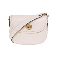COACH蔻驰单肩包女按扣固定插袋设计耐磨耐用实用百搭奶油色