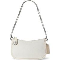 COACH蔻驰单肩包女便捷携带拉链多卡位时尚百搭米白色