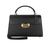 COACH蔻驰单肩包女内置拉链袋多功能袋外置口袋便携黑色