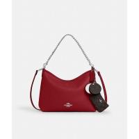 COACH蔻驰单肩包女大容量多口袋设计便携时尚红色链条肩带