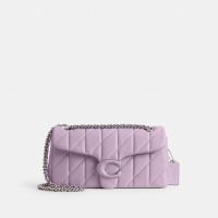 COACH蔻驰单肩包女多功能便携优雅实用紫色绗缝柔软经典通勤