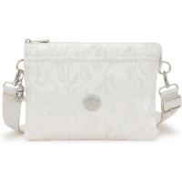 Kipling凯浦林单肩包女多口袋钥匙挂钩拉链主仓前拉链口袋白色