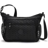 Kipling凯浦林斜挎包女轻便实用时尚百搭黑色图案装饰多口袋