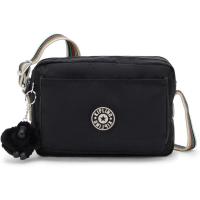 Kipling凯浦林单肩包女便携大容量实用耐用黑色条纹装饰