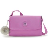 Kipling凯浦林单肩包女闭合可调节肩带多口袋轻便粉色