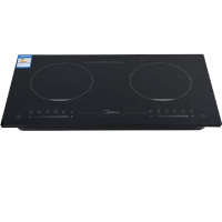 美的2ST3504 双灶电磁炉家用3500瓦双头灶大功率大火力嵌入式平面电磁灶