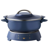 美的电磁炉升降电火锅CLS2218 蒸汽循环升降技术一健升降28cm大口径汤锅