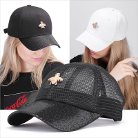女士帽子夏季网眼棒球帽韩版防晒遮阳太阳帽户外透气凉帽鸭舌帽潮