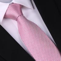 粉色领带 新郎领带 男士结婚领带 商务领带 真丝领带 