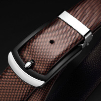 皮带男真皮休闲头层牛皮腰带男青年个性时尚针扣学生裤带潮CK