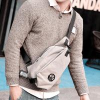 胸包男士斜挎包男包包单肩包休闲运动小背包韩版帆布跨腰包骑行包