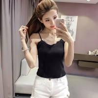 吊带背心女夏季韩版百搭流苏针织打底衫短款修身显瘦性感低胸外穿