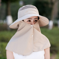 登山帽户外防晒遮阳帽子女夏天出游渔夫帽遮脸钓鱼可折叠太阳帽男