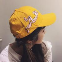 ulzzang帽子女可爱卡通粉红豹鸭舌帽夏季韩版百搭情侣学生棒球帽