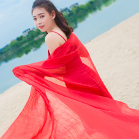 纱巾女春夏季防晒多功能百搭超大围巾披肩两用丝巾女士2018沙滩巾