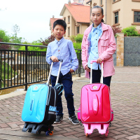 拉杆书包小学生6-12周岁男 女儿童3-4-5-六-年级三轮爬梯防水免洗