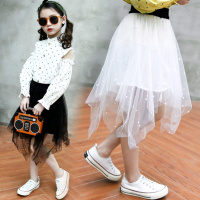 女童网纱半身裙春夏季中短款公主裙中大童小学生2018新款洋气裙子