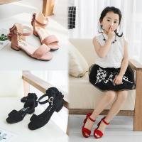 2018新款韩版夏季女童凉鞋小高跟儿童公主鞋百搭中大童女孩鞋子夏