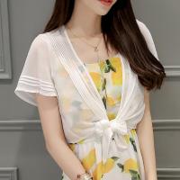 夏季小披肩外套女防晒衣百搭薄款短款小坎肩雪纺开衫小外搭女