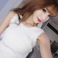 吊带背心背心吊带2018年春季纯色优雅韩版修身显瘦无袖长款优雅白色均码