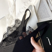 [林珊珊]内搭小心机亲肤舒适蕾丝花边针织吊带背心两色女夏