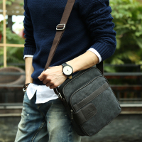 男士潮流小挎包 单肩包帆布小包包韩版男包斜挎包 夏季休闲斜挎包