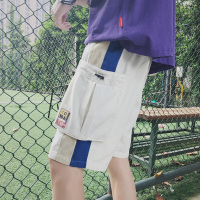 @港仔文艺男 港风夏季新款休闲短裤男韩版五分裤潮流宽松工装裤子