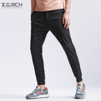 休闲运动裤男士青年弹力秋季小脚休闲长裤子修身束脚裤潮款哈伦裤