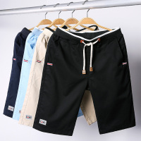 短裤男夏天休闲五分中裤子男士韩版运动沙滩裤宽松直筒5分裤薄潮