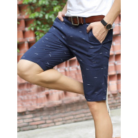 休闲短裤男宽松夏天五分中裤青年男士5分沙滩裤子七分裤运动半裤
