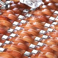 [潘朵拉]包邮水晶玻璃马赛克背景墙 橙色拱形马赛克瓷砖拼图长