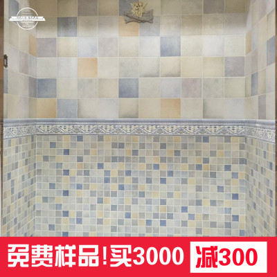 卡梵妮地仿古砖300x300地中海复古墙砖卫生间瓷砖厨房防滑地砖壹德壹