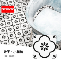 现代简约黑白花砖卫生间地砖瓷砖黑白砖地中海墙砖300花片瓷砖200壹德壹