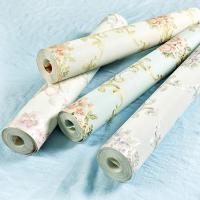 田园欧式大花深压纹立体PVC防水可擦洗壁纸 卧室客厅电视背景墙纸壹德壹