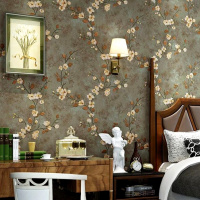 复古美式乡村墙纸精压3D 田园卧室客厅电视背景墙壁纸无纺布壹德壹